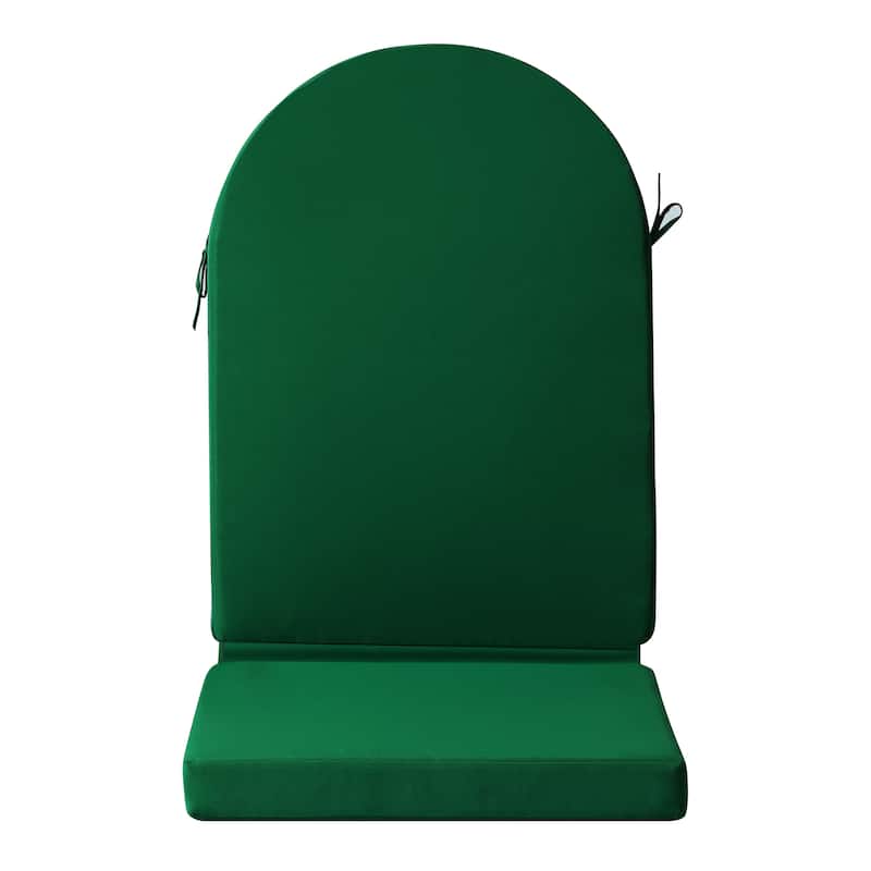 Laguna All Weather Poly Outdoor Adirondack Chair Seat And Back Cushion (Cushions Only) - Dark Green