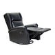preview thumbnail 19 of 98, Baksoho Faux Leather Manual Swivel Recliner with Metal Base