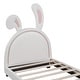preview thumbnail 6 of 52, Merax Upholstered Leather Platform Bed with Rabbit Ornament