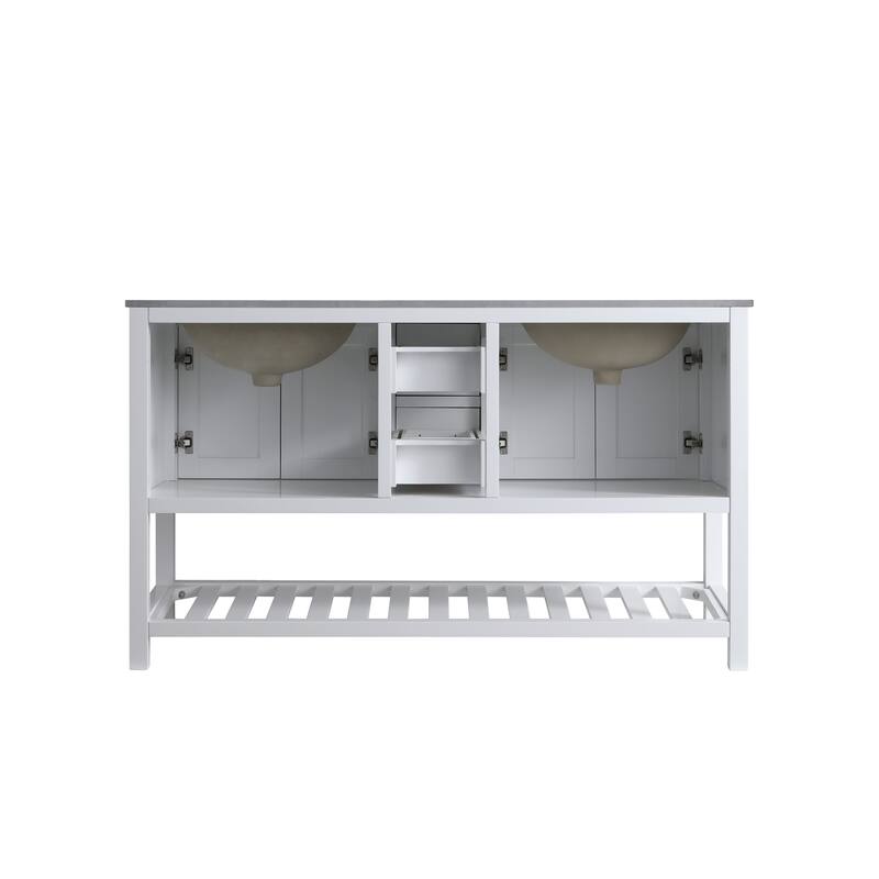 Monaco 60" Double Sink Vanity Base Only