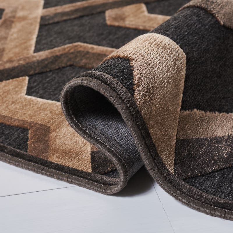 SAFAVIEH Paradise Elettra Modern Viscose Rug - 4' x 5'7" - Mouse - Rectangle
