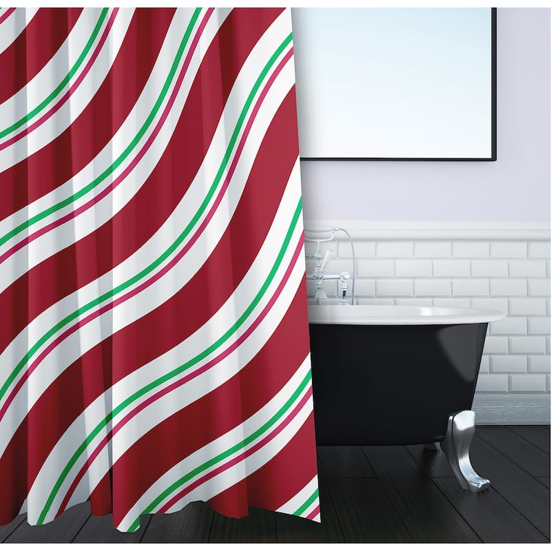 Candy Stripes Shower Curtain
