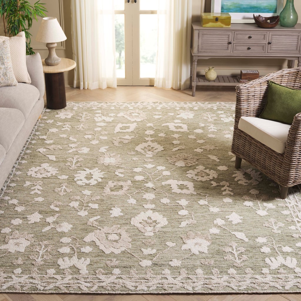 SAFAVIEH Handmade Marquee Nina Modern & Contemporary Wool Rug