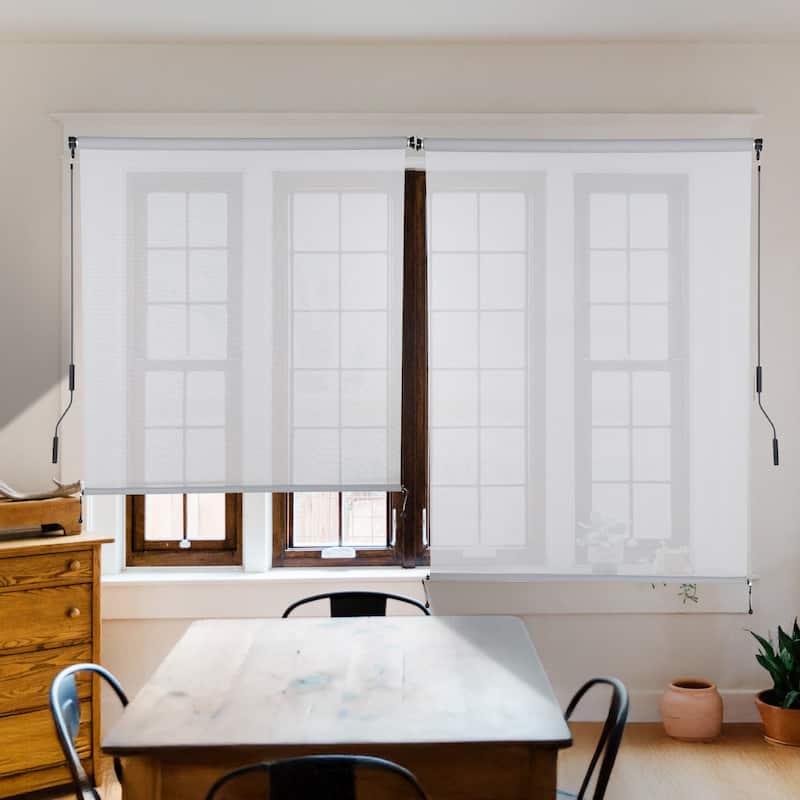 Aoodor 5% Openness Cordless Solar Fabric Roller Shade, 95% UV Protection Blinds
