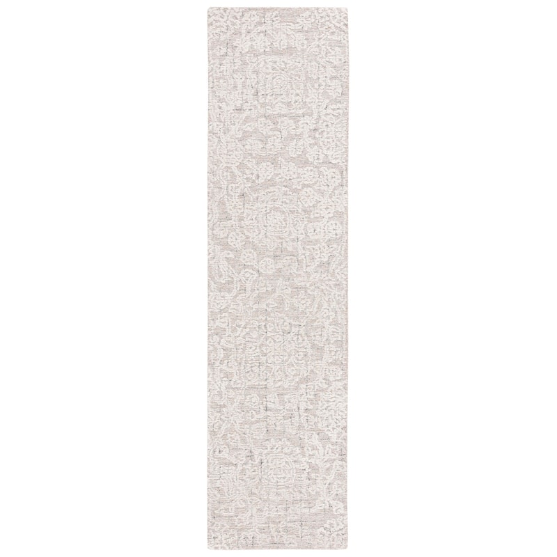 SAFAVIEH Handmade Metro Rudolfa Modern Wool Rug - 2'3" x 9' Runner - Beige/Ivory