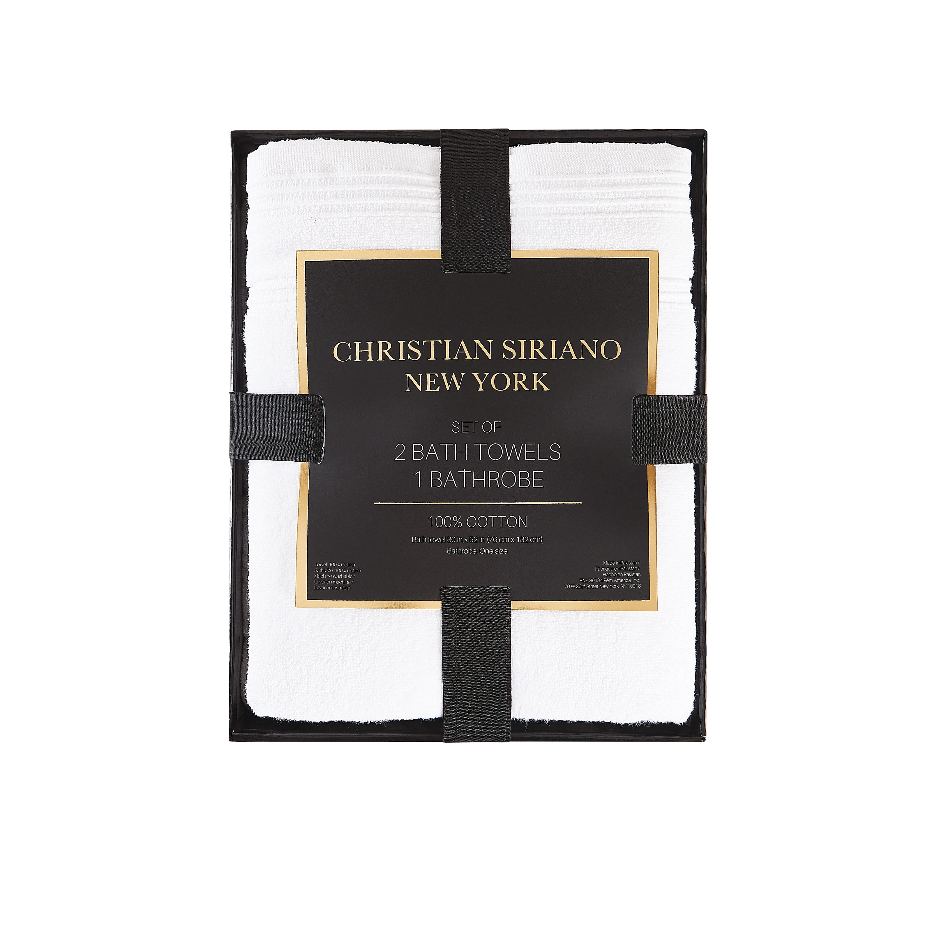 Christian Siriano Bath Towel & Robe Set in Gift Box