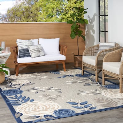 Nourison Aloha Indoor/Outdoor Floral Area Rug