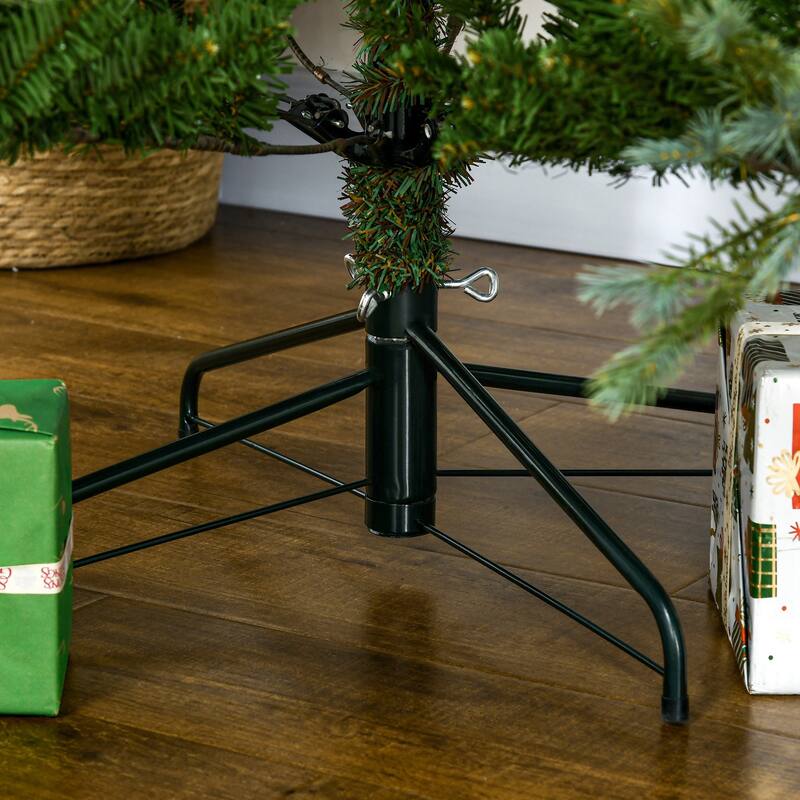 Realistic 6FT Unlit Christmas Tree with Easy Assembly and Sturdy Metal Stand