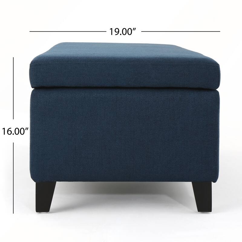 Storage Ottoman with Dense Foam Padding and Ample Space for Modern Living and Multi-Functional Use