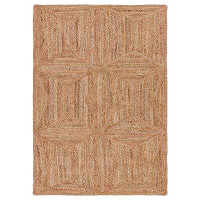 Bancroft Beige Natural Jute Geometric Area Rug