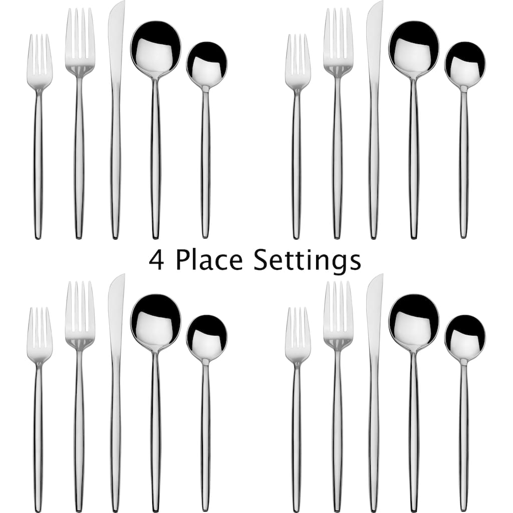 Towle Living Forged Shea 20-Piece Flatware Set
