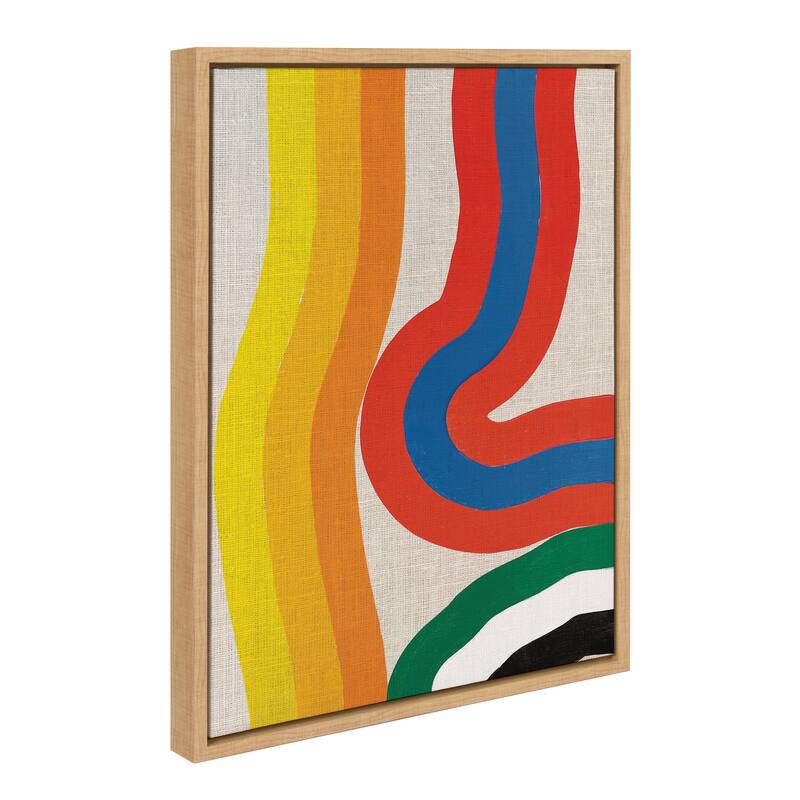 Kate and Laurel Sylvie It Depends on What You See Framed Canvas by Amber Vittoria - 18x24 - Brown