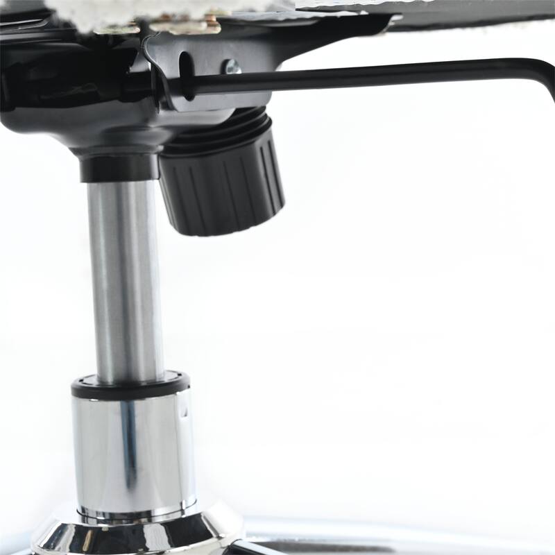 360 Swivel Height Adjustable Teddy Fabric Chair