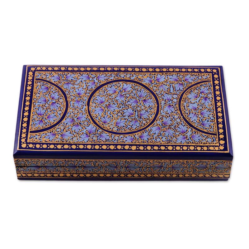 Novica Handmade Kashmir Dynasty Papier Mache Decorative Box