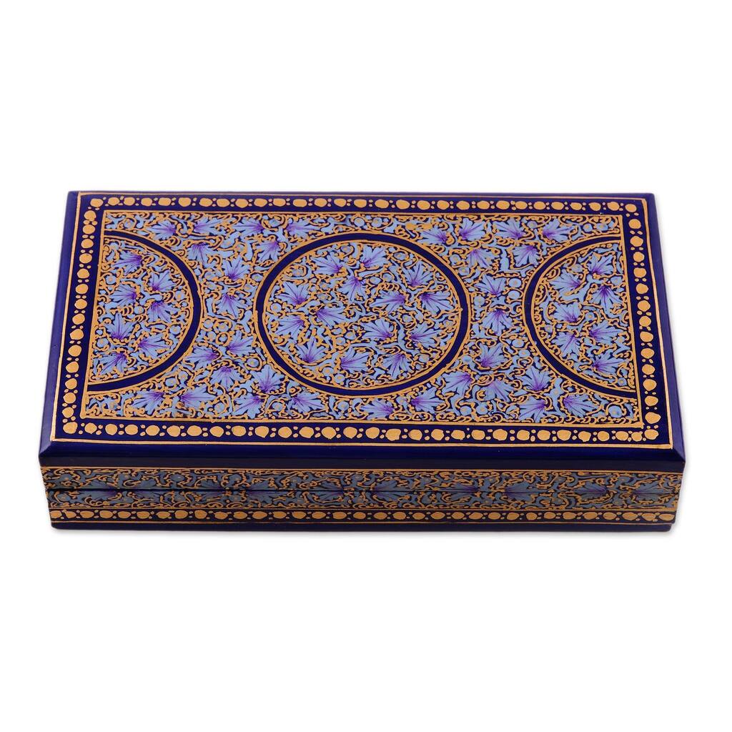Novica Handmade Kashmir Dynasty Papier Mache Decorative Box