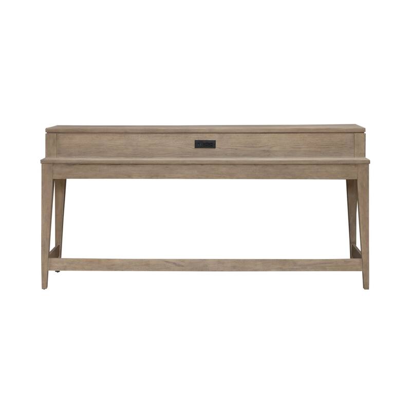 Liberty Furniture Brentwood Oak Bar Console, Optional Swivel Stools