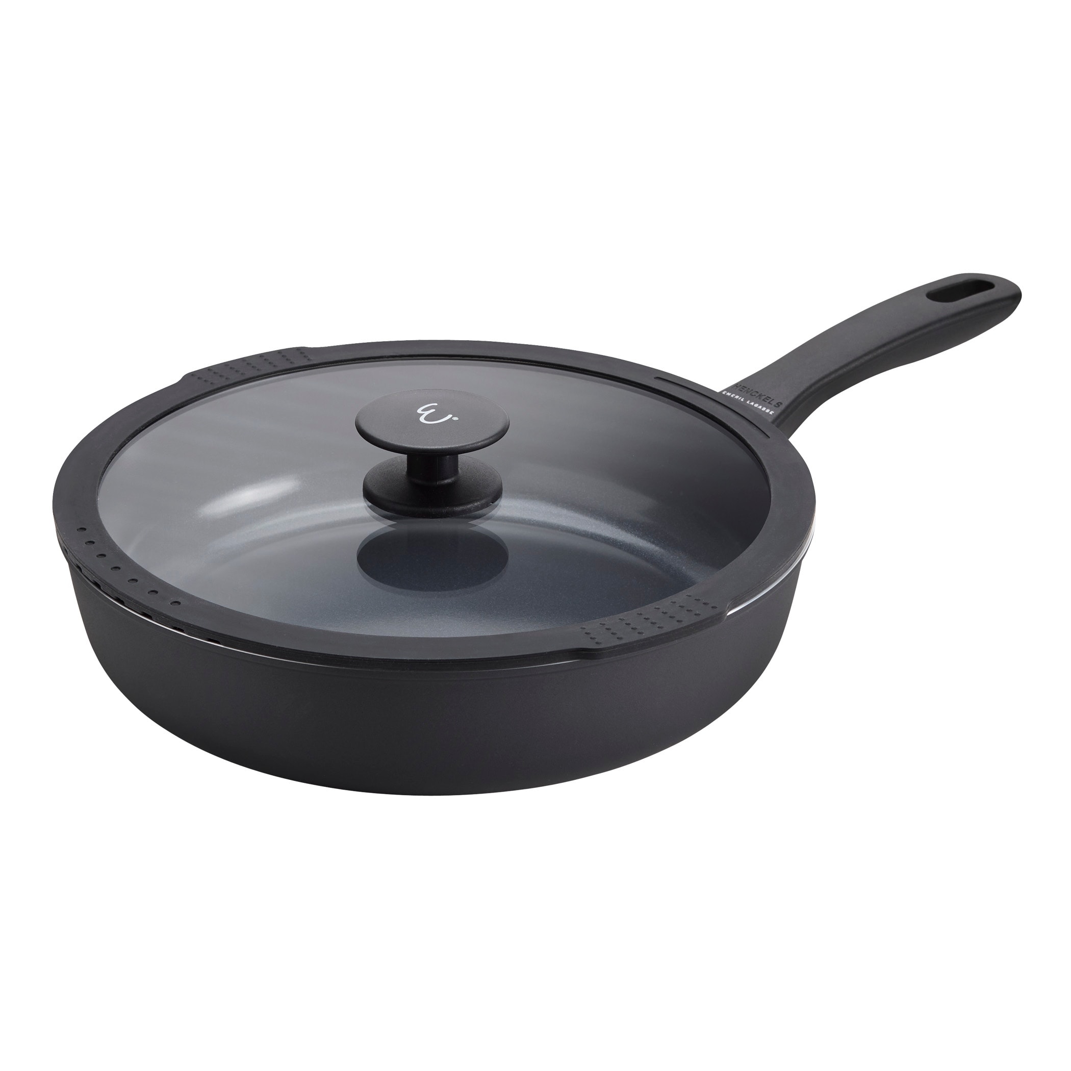 Henckels Nola 3.9-qt Aluminum Ceramic Nonstick Saute Pan with Lid - Black
