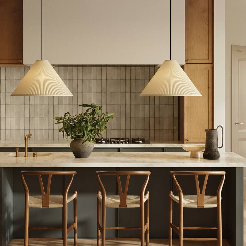 Poly & Bark Weave 23.5" Seat Height Counter Stool - Solid Wood with Woven Seat