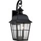 preview thumbnail 2 of 2, Millhouse 2-Light Outdoor Wall Lantern in Mystic Black