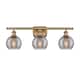 Option Brushed Brass / Light Smoke Deco Swirl