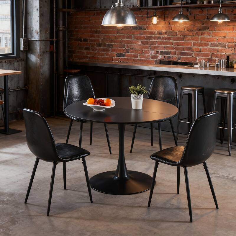 Set of 4 PVC Dining Chairs
