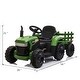 preview thumbnail 16 of 16, 12V Kids Ride On Tractor with Trailer, Battery Powered Electric Car w/ Music, USB, Music,LED Lights, Vehicle Toy for 3 to 6 Ages