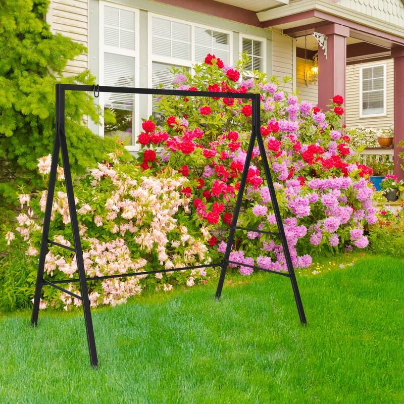 66 in 2-person Iron Porch Swing Stand
