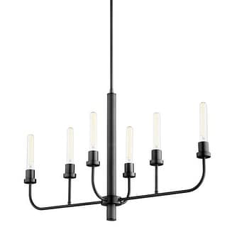 Quorum International 622-6 Sheridan 6 Light 35" Wide Linear Chandelier