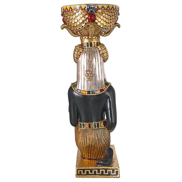 Design Toscano Egyptian God Khnum: Pedestal Urn Statue - Bed