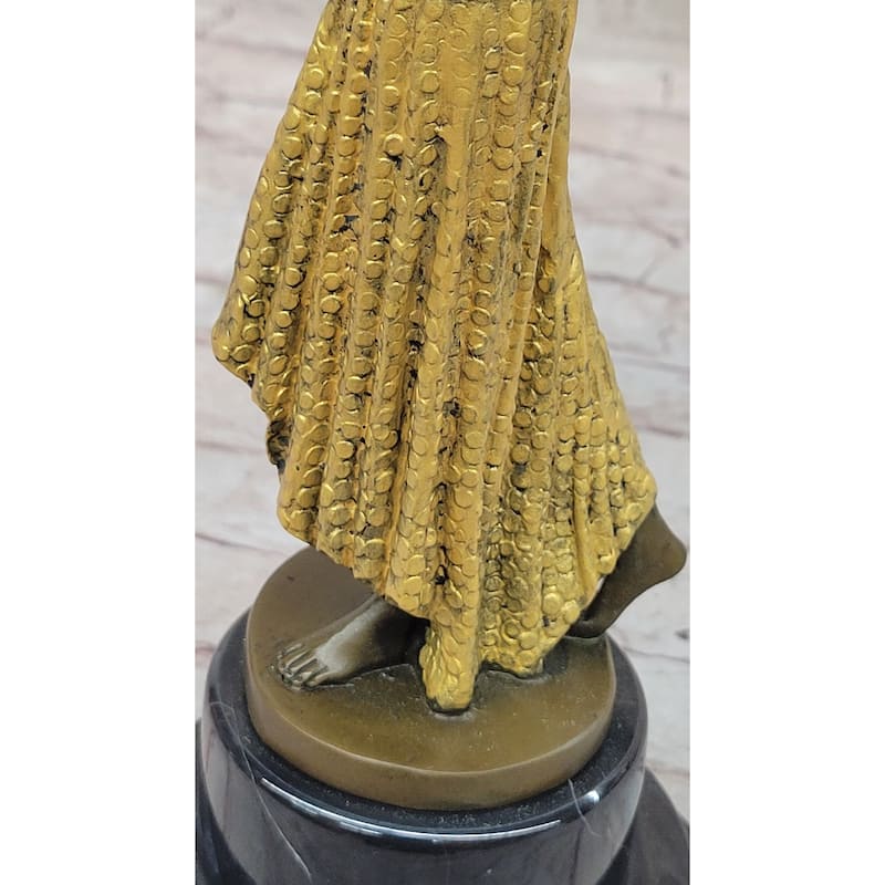 Bronze Sculpture D.H.Chiparus Art Deco Egyptian Dancer Statue Figurine Artwork