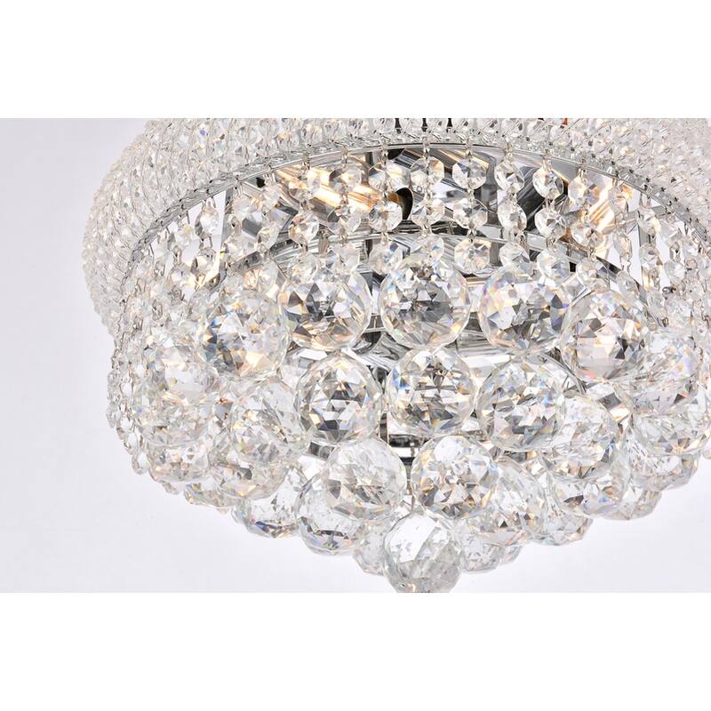 Somette Geneva 6-light 14-inch Flush-Mount Chandelier - 14 Inch