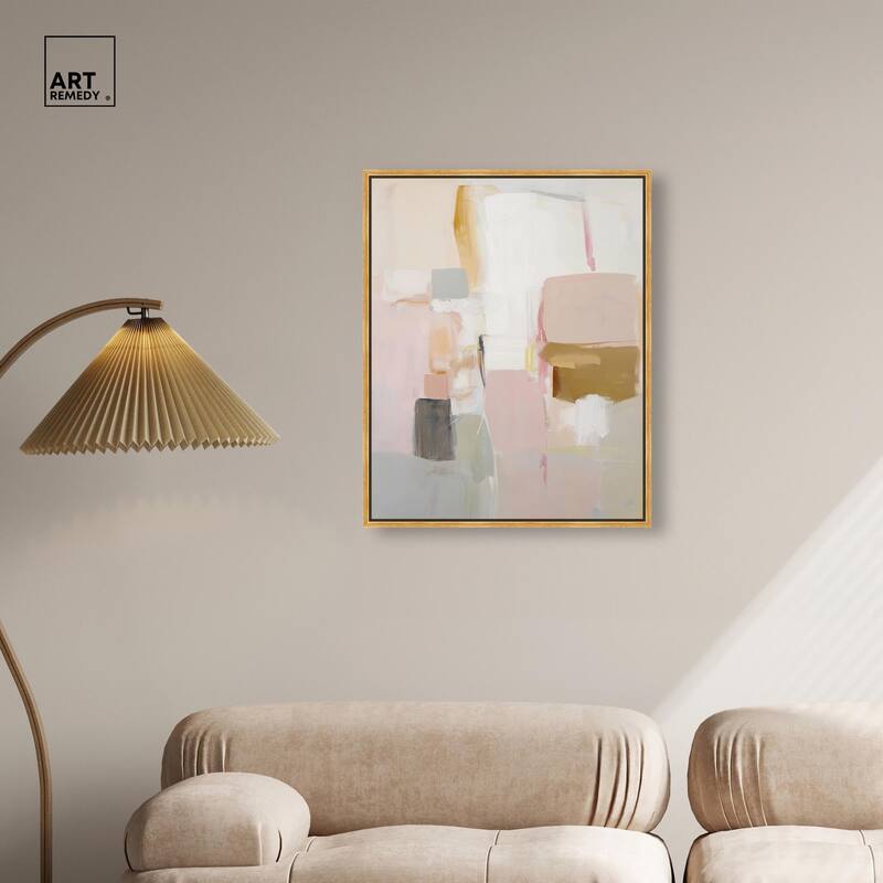 Apricot Cream I Canvas by Art Remedy