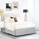 preview thumbnail 39 of 44, Nestl Pleated 14 inch Tailored Drop Bed Skirt - Soft Double Brushed Premium Microfiber Ruffle Bed Skirt California King - Silver Gray