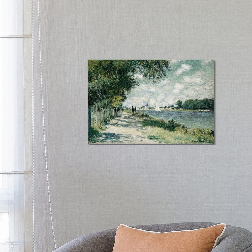 iCanvas "The Seine at Argenteuil, 1875 " by Claude Monet Canvas Print
