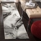 preview thumbnail 24 of 39, SAFAVIEH Glacier Latrina Modern Abstract Rug 2'3" x 10' Runner - Grey/Multi - Runner