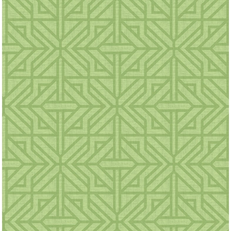 A-Street Prints Hesper Green Geometric Wallpaper