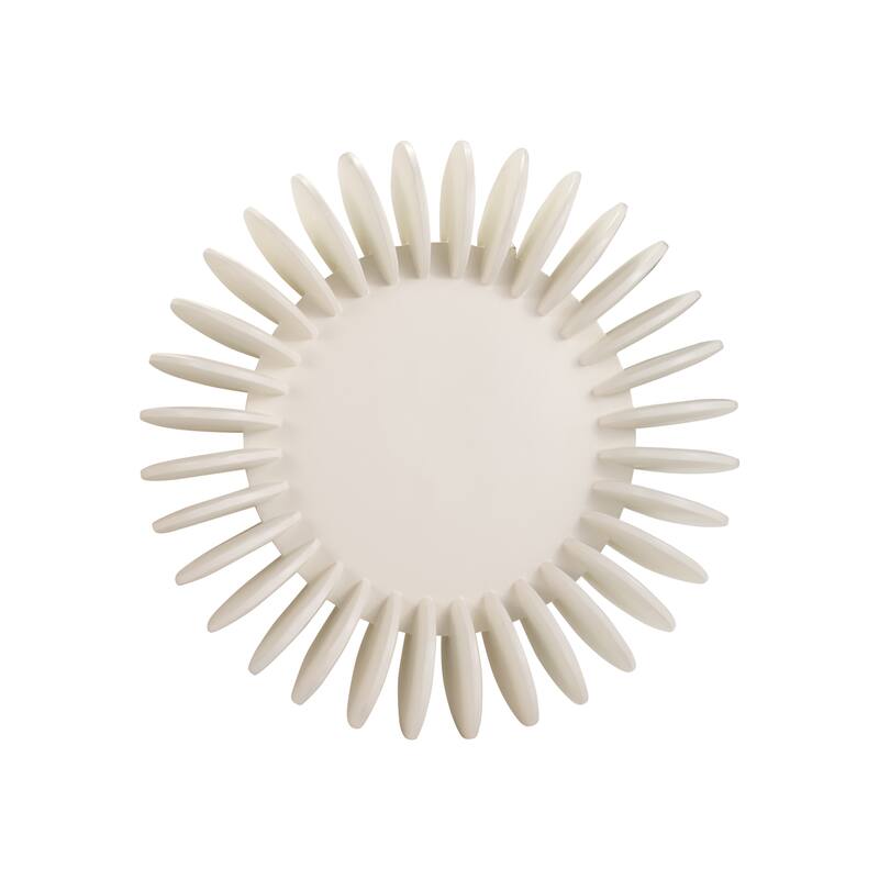 Round Decorative Tray for Home Decor - Tan, 17" - 17.0"