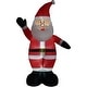 preview thumbnail 11 of 14, Fraser Hill Farm 12-Ft. Tall Traditional Santa, Blow Up Inflatable