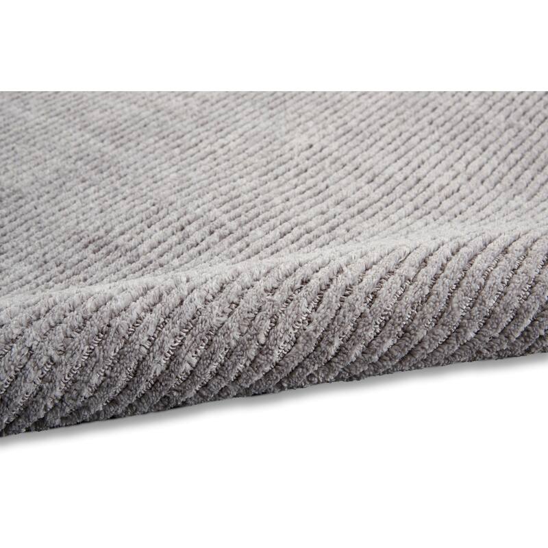 Calvin Klein Ridge Modern High Low Ribbed Area Rug