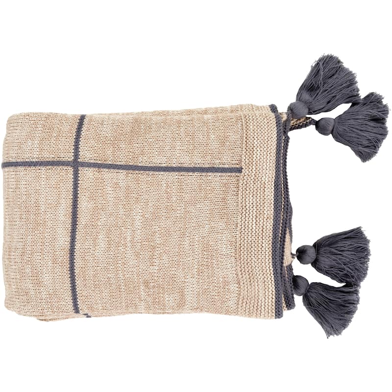 Artistic Weavers Karin Modern Knitted 50" x 60" Cotton Throw