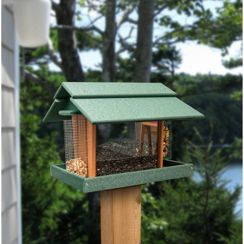 OUTDOOR LEISURE PRODUCTS Model GM2-1TGC Classic Deluxe Bird Feeder Made with High Density Poly Resin