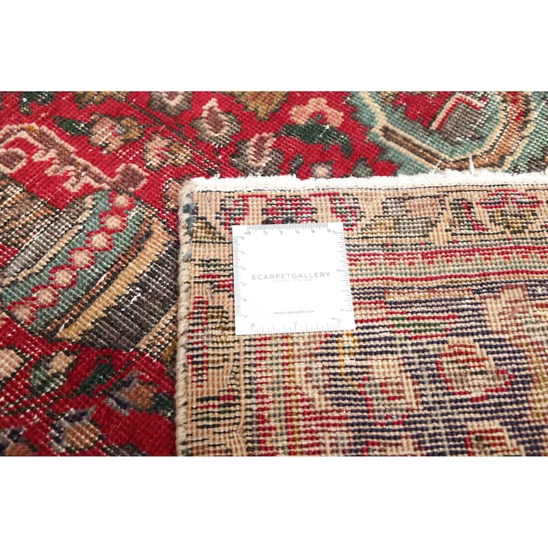 ECARPETGALLERY Hand-knotted Antalya Vintage Red Wool Rug - 6'7 x 9'6