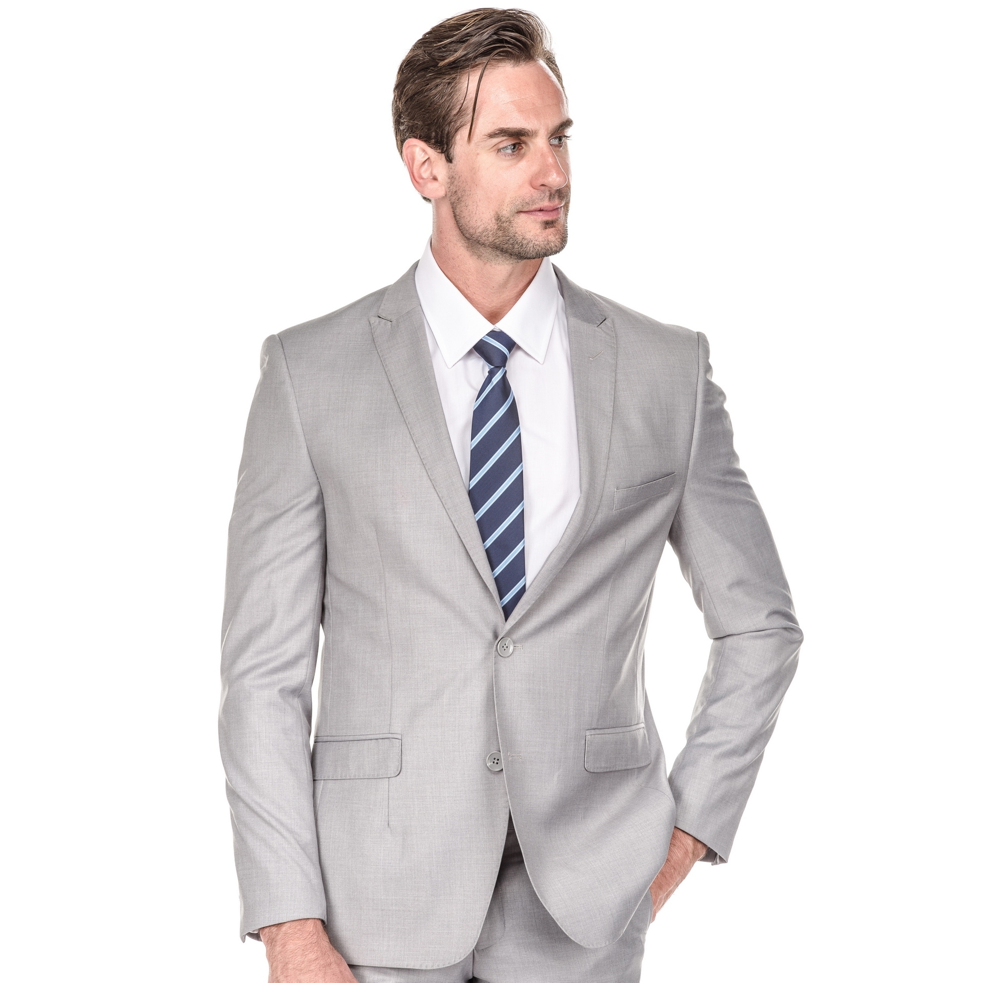 silver coat for men