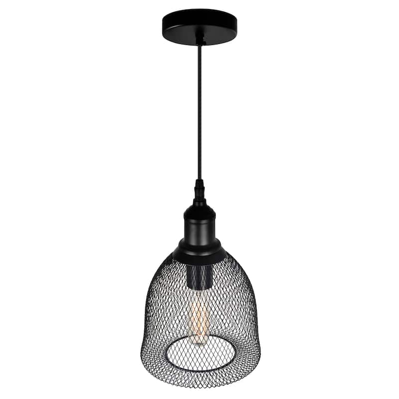 Drea 1 Light Down Mini Pendant With Black Finish