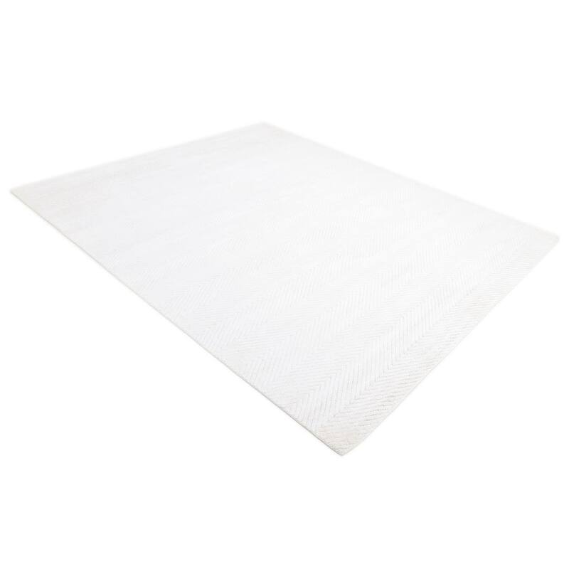 Overton Handmade Modern Contemporary Chevron Area Rug
