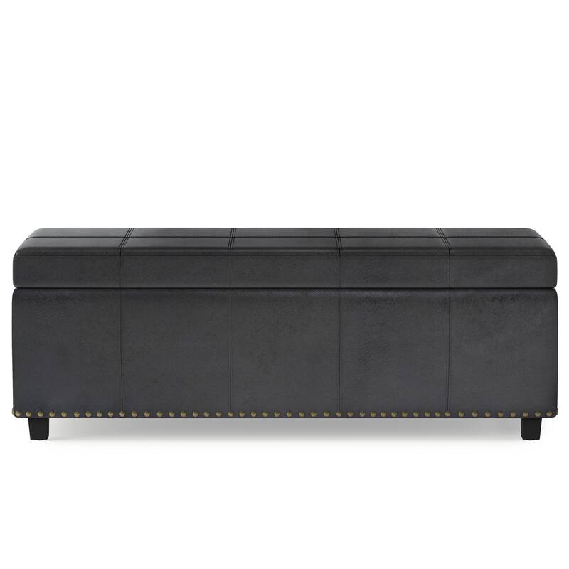 WYNDENHALL Stanford Upholstered Storage Ottoman