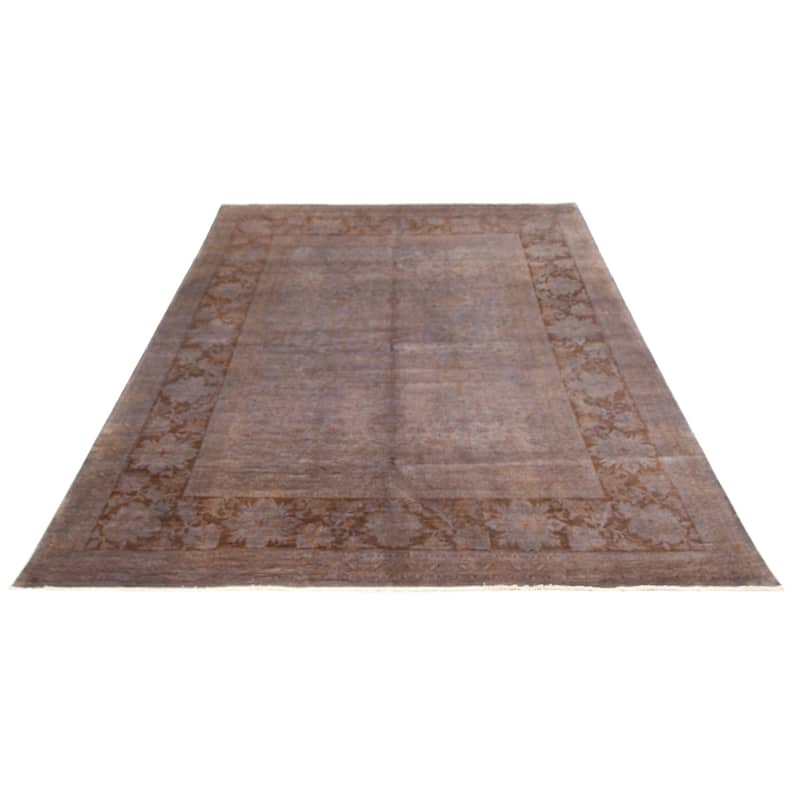 ECARPETGALLERY Hand-knotted Vibrance Grey Wool Rug - 9'1 x 12'7