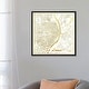 preview thumbnail 10 of 16, iCanvas "St. Louis Gold Leaf Urban Blueprint Map" by Hubert Roguski Framed