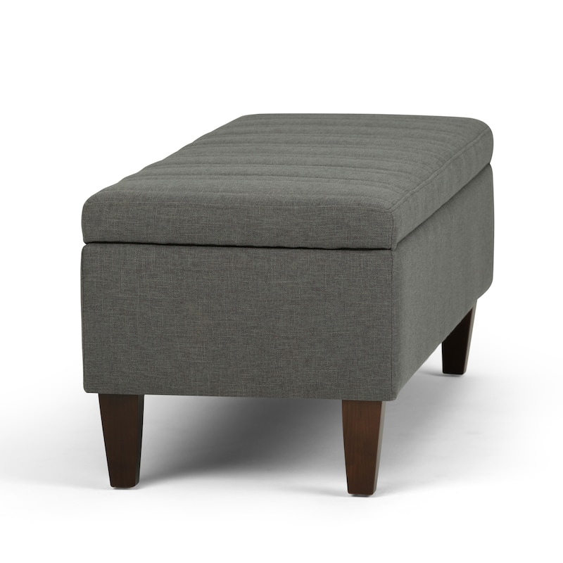 WYNDENHALL Garret 48 inch Wide Contemporary Rectangle Storage Ottoman