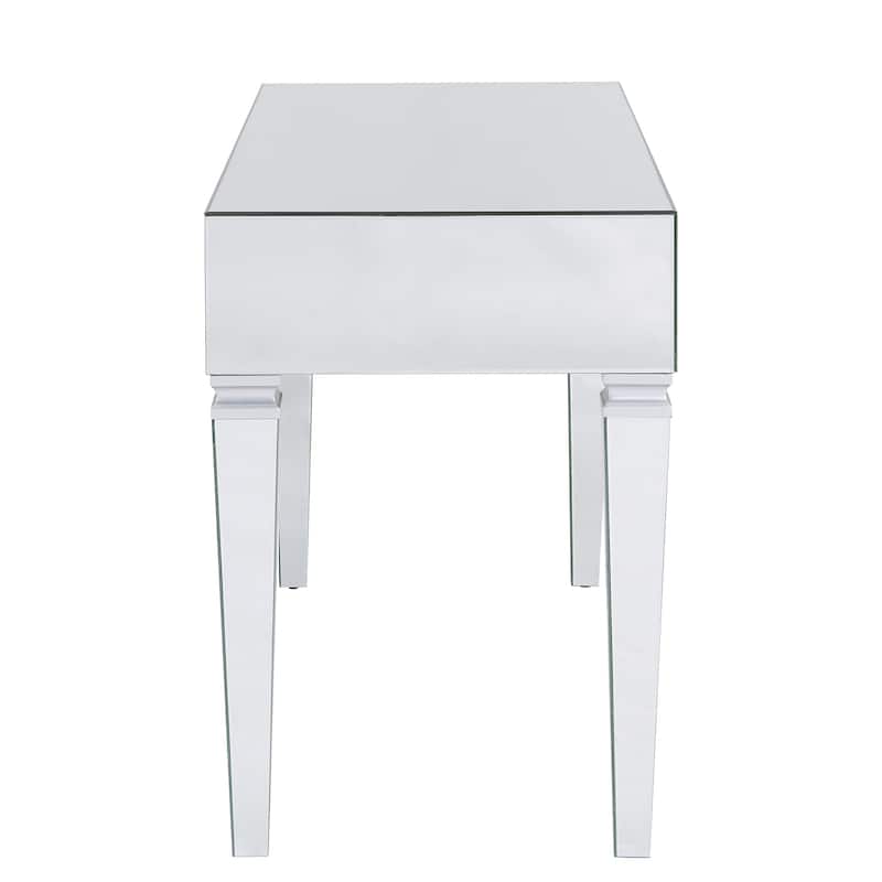 Dakota Silver Mirrored Desk